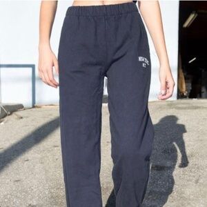 Brandy Melville Navy Blue NYC sweatpants